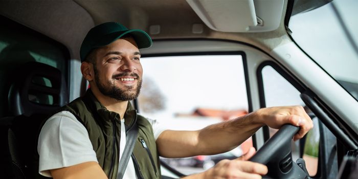 Happy Truck Driver