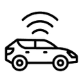 Automotive cameras and sensors icon