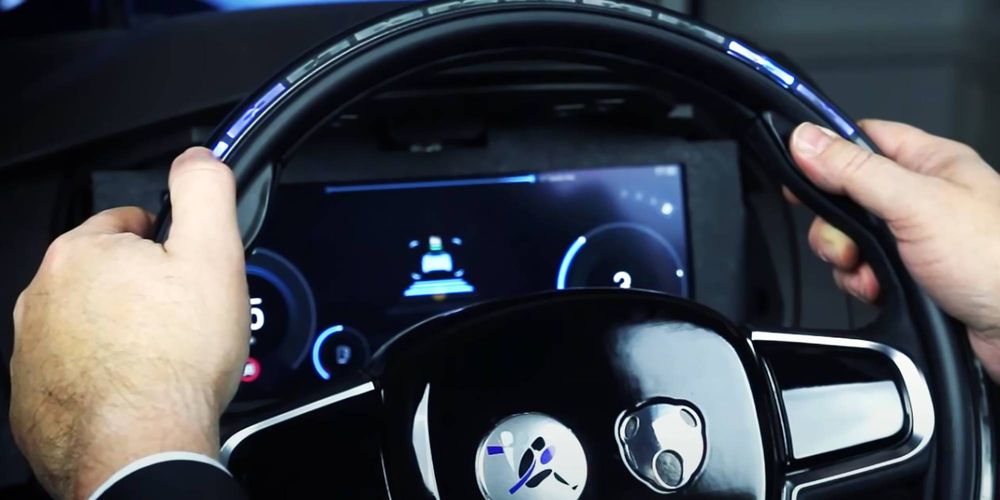 Neonode's smart steering wheel concept